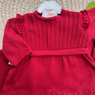  Saída de Maternidade Fofinho - Vestido e Calça - Vermelho